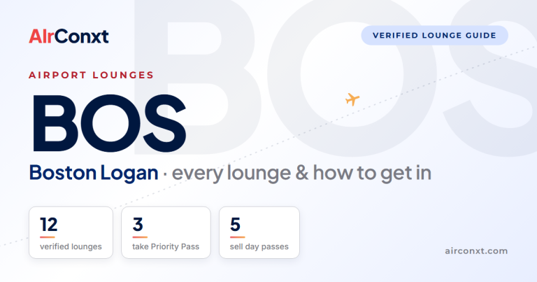 Boston Logan BOS airport lounges: 12 verified lounges and how to get in - AIrConxt guide