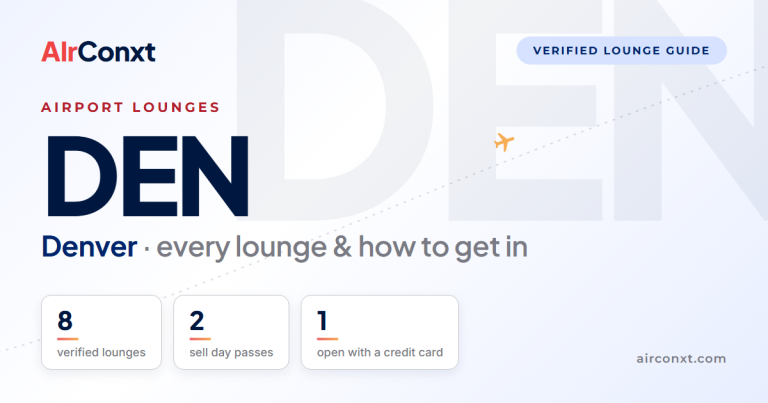 Denver DEN airport lounges: 8 verified lounges and how to get in - AIrConxt guide