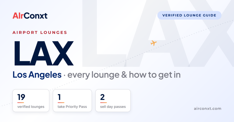 Los Angeles LAX airport lounges: 19 verified lounges and how to get in - AIrConxt guide