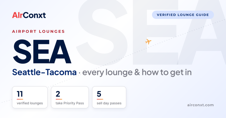 Seattle-Tacoma SEA airport lounges: 11 verified lounges and how to get in - AIrConxt guide