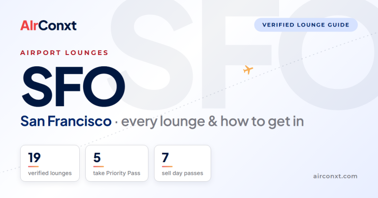 San Francisco SFO airport lounges: 19 verified lounges and how to get in - AIrConxt guide