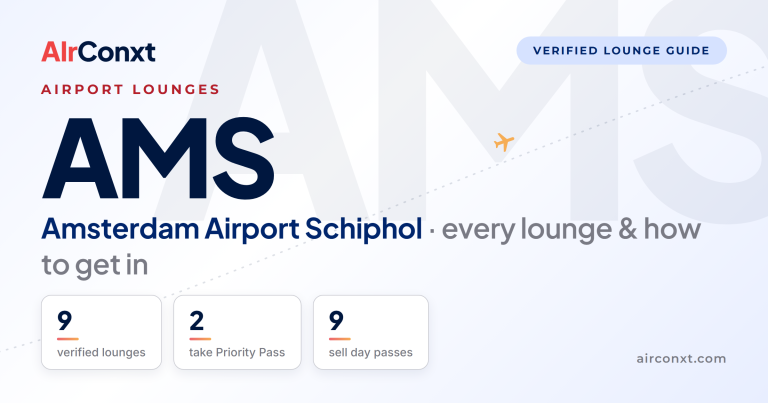 Amsterdam Airport Schiphol AMS airport lounges: 9 verified lounges and how to get in - AIrConxt guide