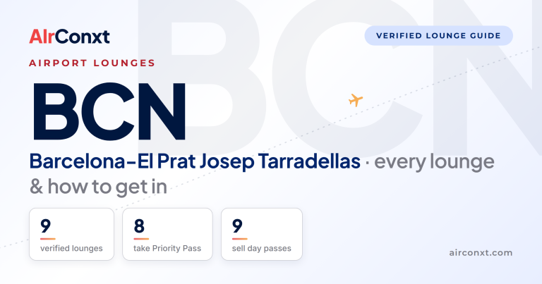 Barcelona-El Prat Josep Tarradellas BCN airport lounges: 9 verified lounges and how to get in - AIrConxt guide