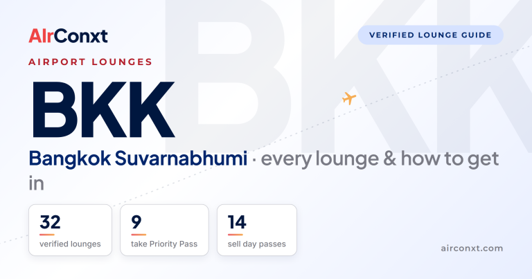 Bangkok Suvarnabhumi BKK airport lounges: 32 verified lounges and how to get in - AIrConxt guide