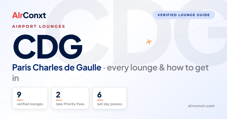 Paris Charles de Gaulle CDG airport lounges: 9 verified lounges and how to get in - AIrConxt guide