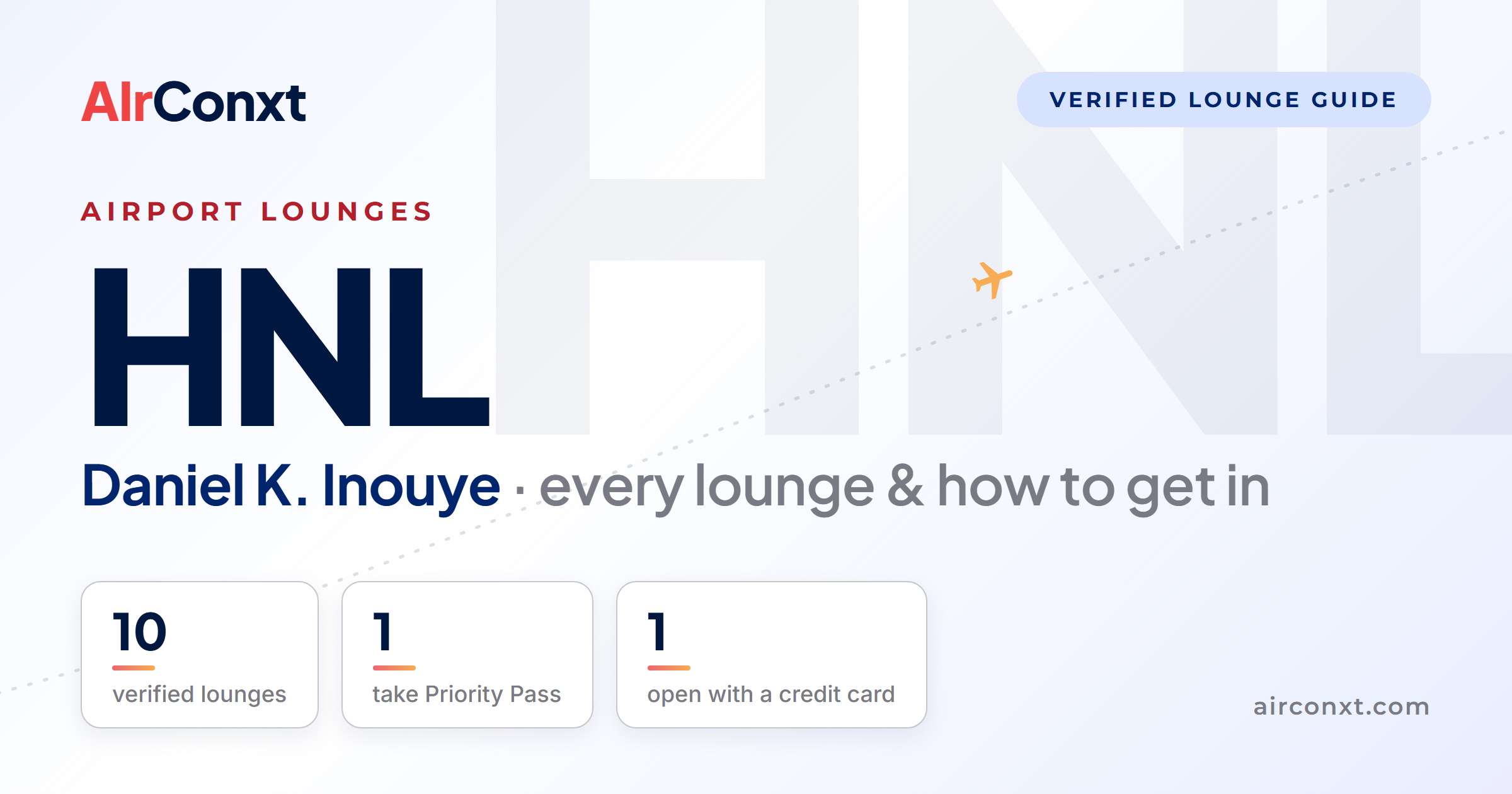 Daniel K. Inouye HNL airport lounges: 10 verified lounges and how to get in - AIrConxt guide