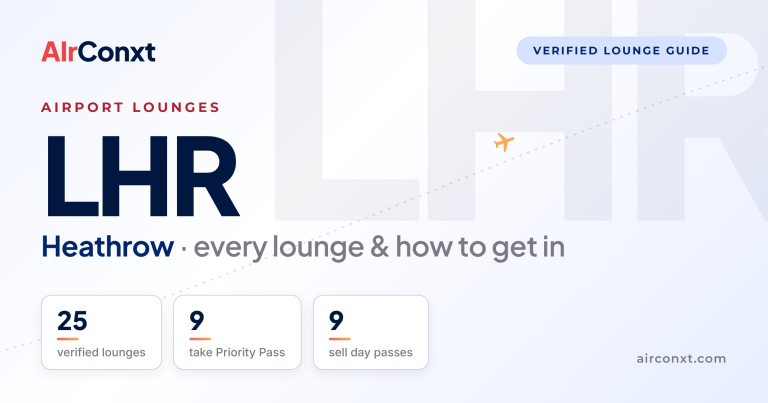 Heathrow LHR airport lounges: 25 verified lounges and how to get in - AIrConxt guide