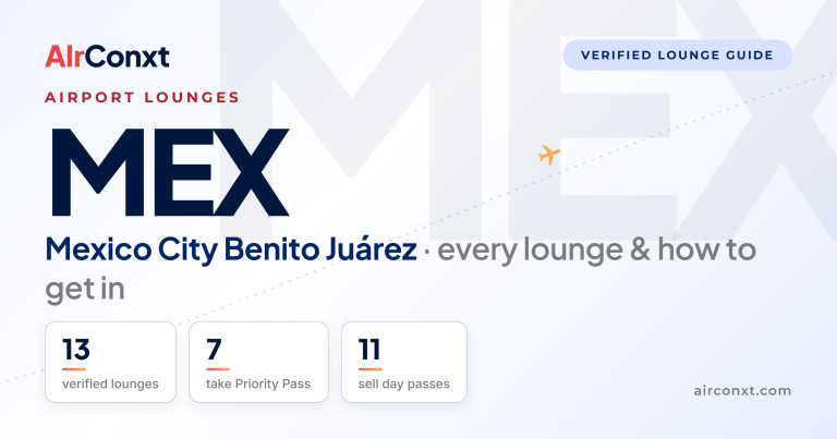 Mexico City Benito Juárez MEX airport lounges: 13 verified lounges and how to get in - AIrConxt guide