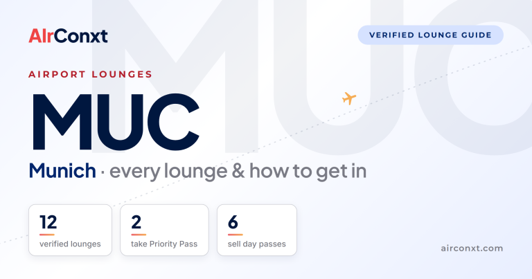 Munich MUC airport lounges: 12 verified lounges and how to get in - AIrConxt guide