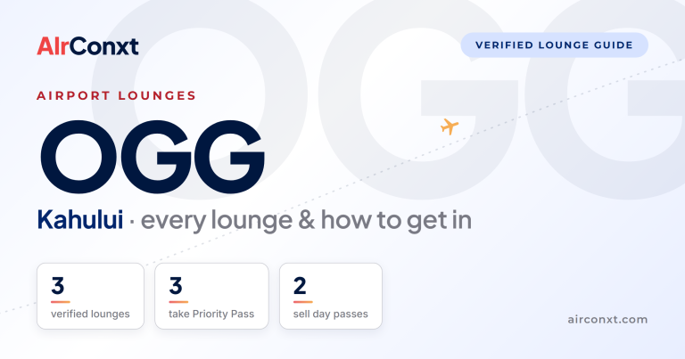 Kahului OGG airport lounges: 3 verified lounges and how to get in - AIrConxt guide