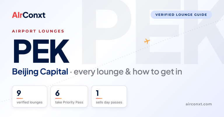 Beijing Capital PEK airport lounges: 9 verified lounges and how to get in - AIrConxt guide