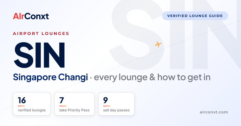 Singapore Changi SIN airport lounges: 16 verified lounges and how to get in - AIrConxt guide