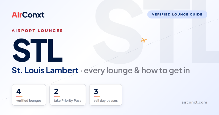 St. Louis Lambert STL airport lounges: 4 verified lounges and how to get in - AIrConxt guide