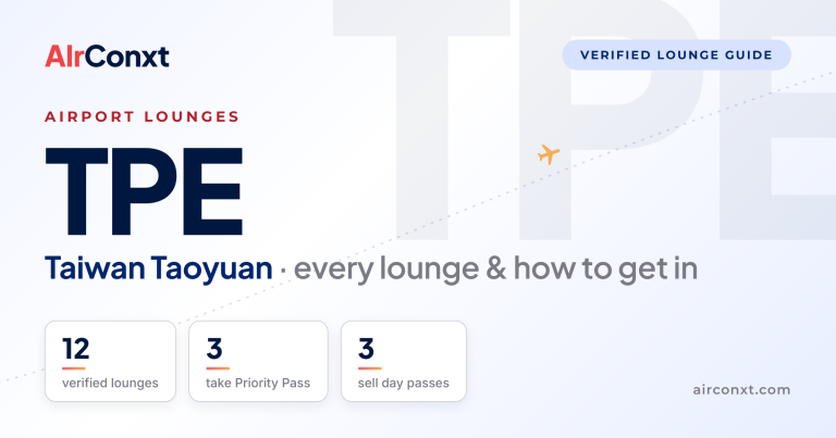 Taiwan Taoyuan TPE airport lounges: 12 verified lounges and how to get in - AIrConxt guide