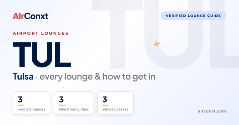 Tulsa TUL airport lounges: 3 verified lounges and how to get in - AIrConxt guide