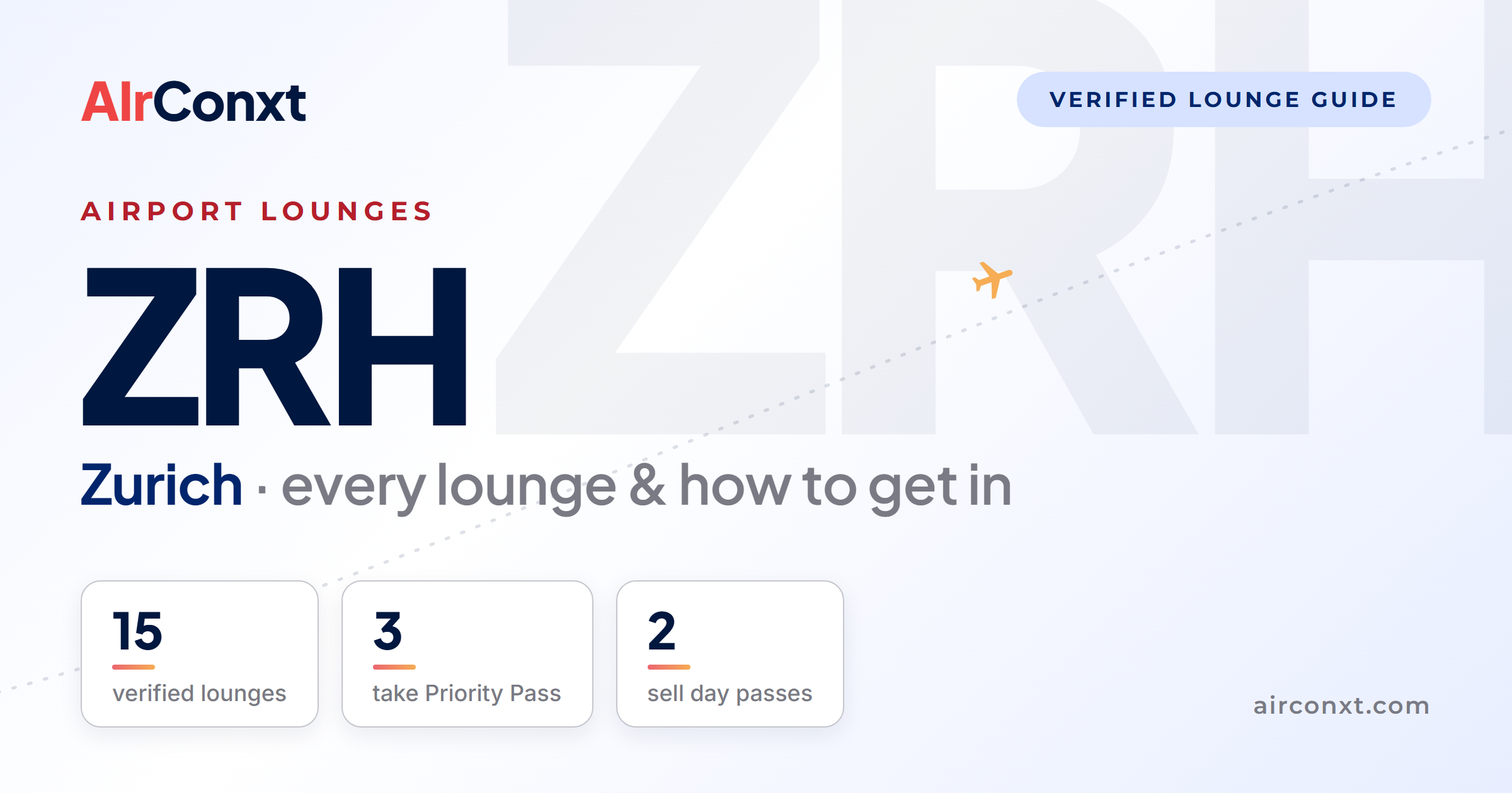 Zurich ZRH airport lounges: 15 verified lounges and how to get in - AIrConxt guide